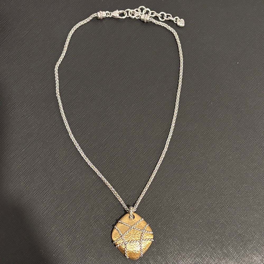 Brighton Silver Chain with Gold Pendant Necklace